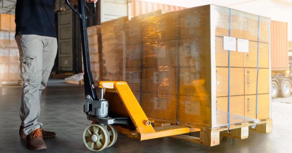Does the study furniture have its own dedicated storage area in the overseas warehouse?